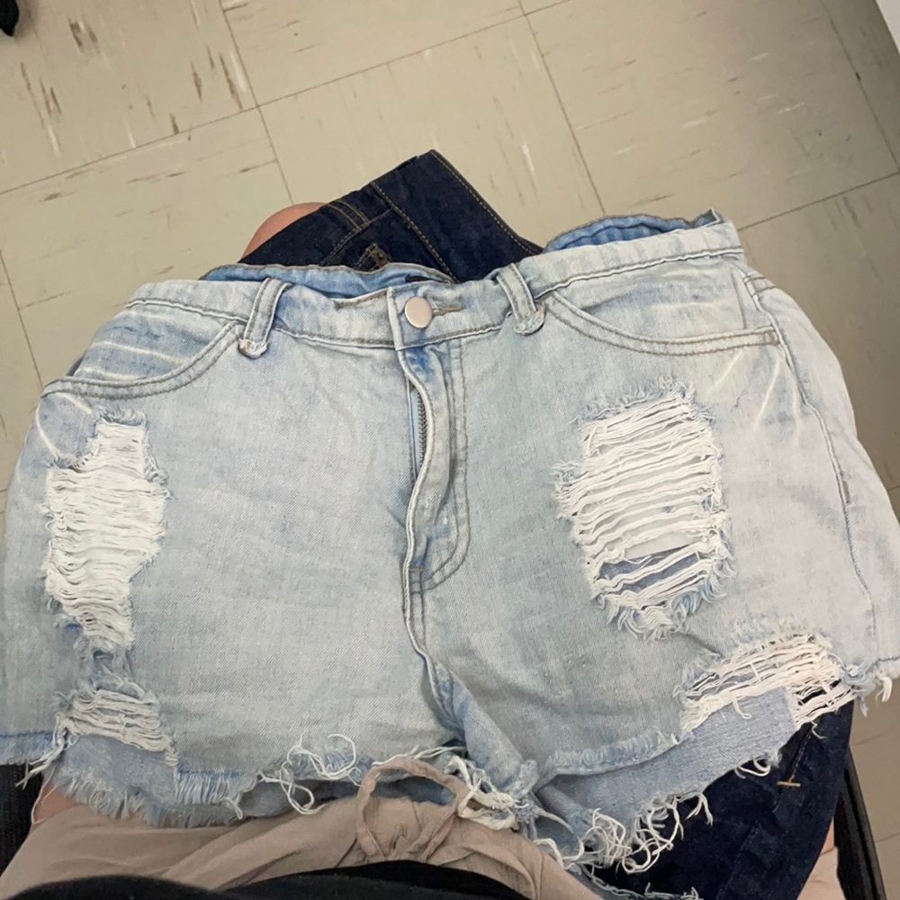 Forever 21 Distressed Denim Shorts